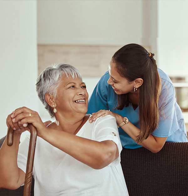 happy-relax-and-senior-woman-with-caregiver